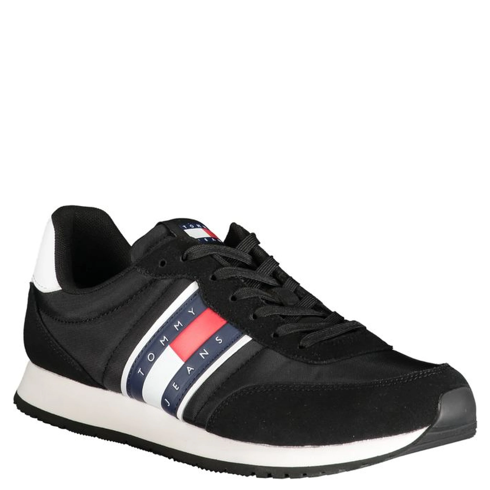 Black Polyester Sneaker