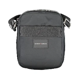 Black Polyester Shoulder Bag