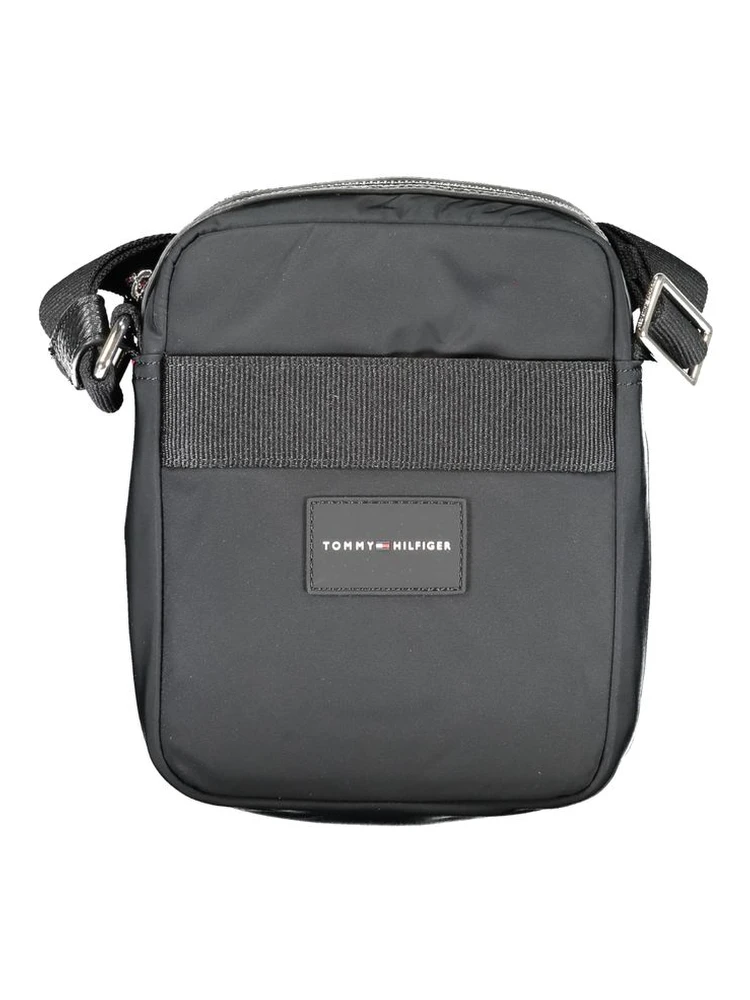 Black Polyester Shoulder Bag