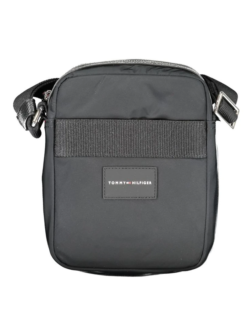 Black Polyester Shoulder Bag
