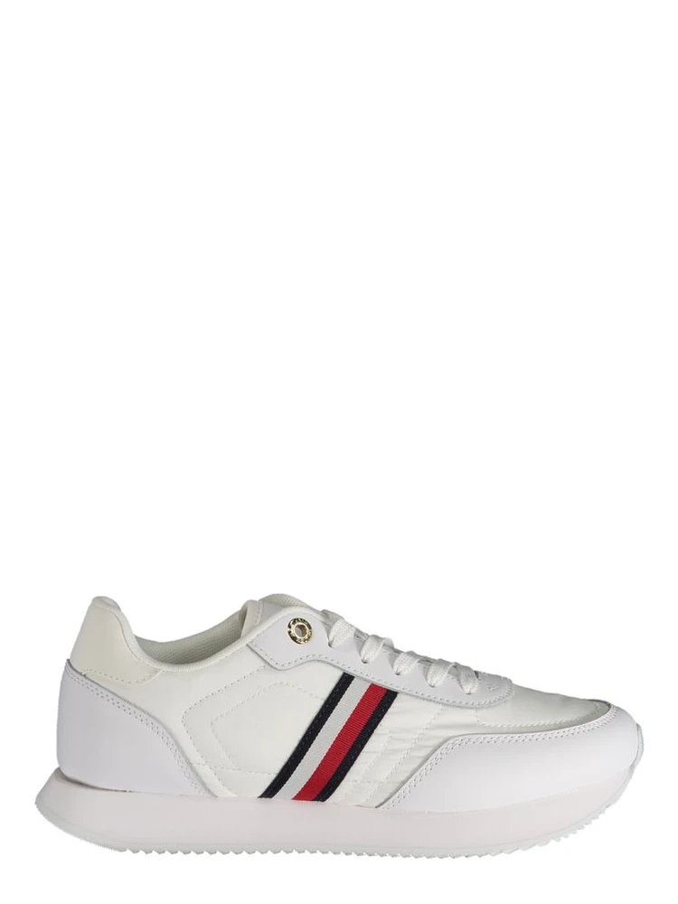 White Polyester Sneaker