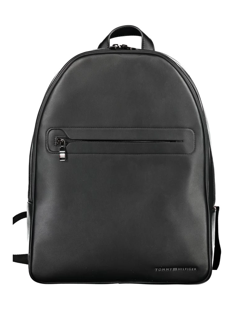 Black Polyester Backpack