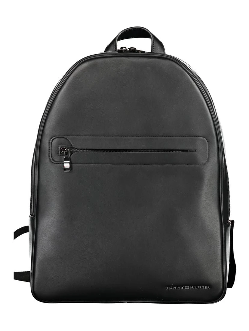 Black Polyester Backpack
