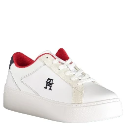 White Polyester Sneaker