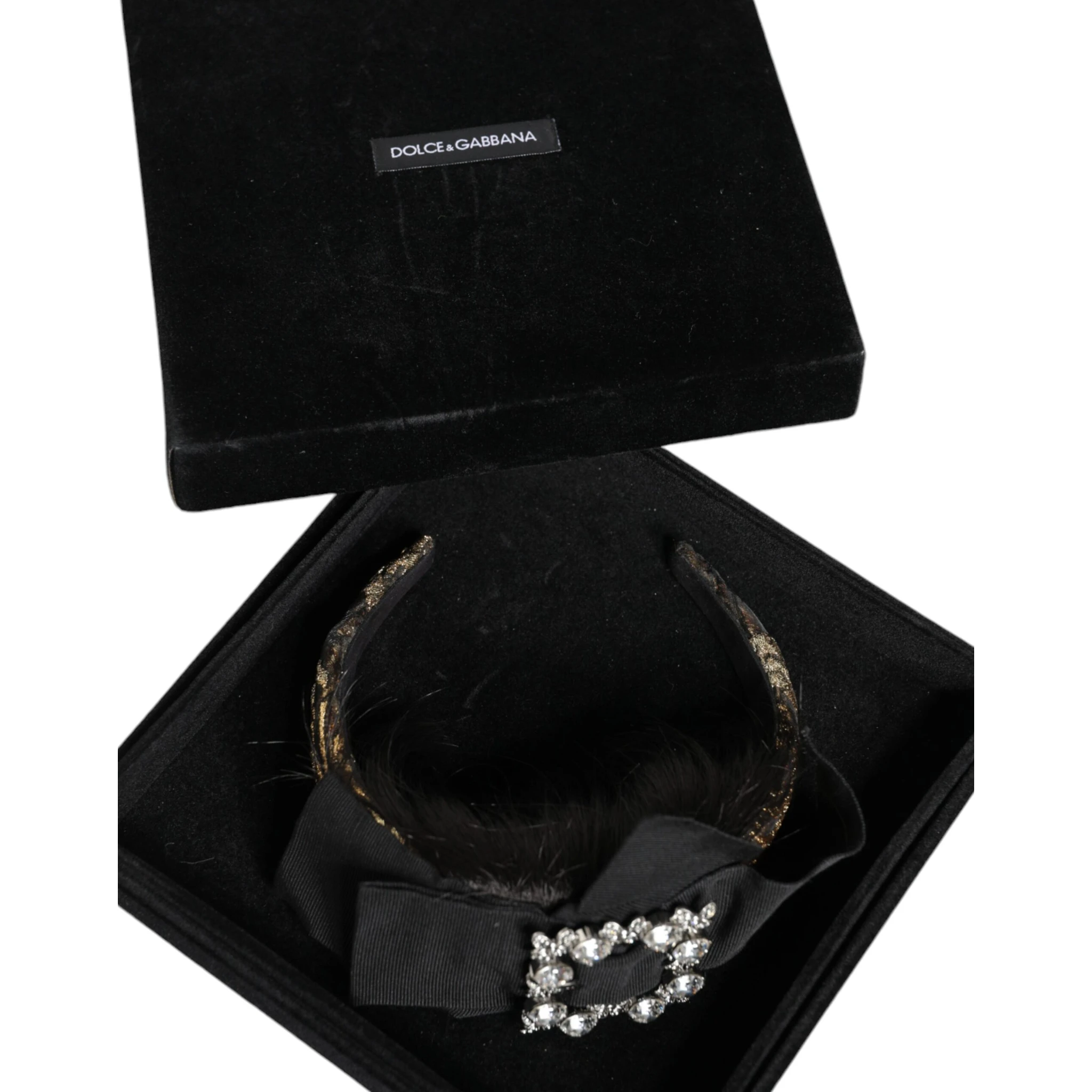 Black Hair Parrucchiera Crystal Headband Diadem