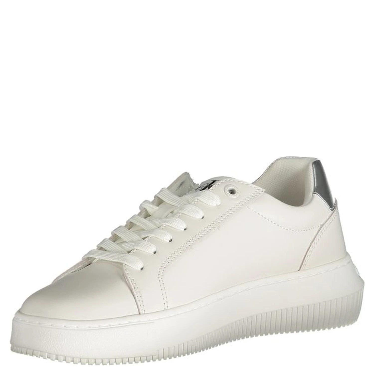 White Polyester Sneaker
