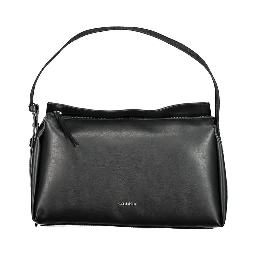 Black Polyester Handbag
