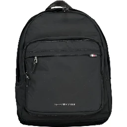 Black Polyester Backpack