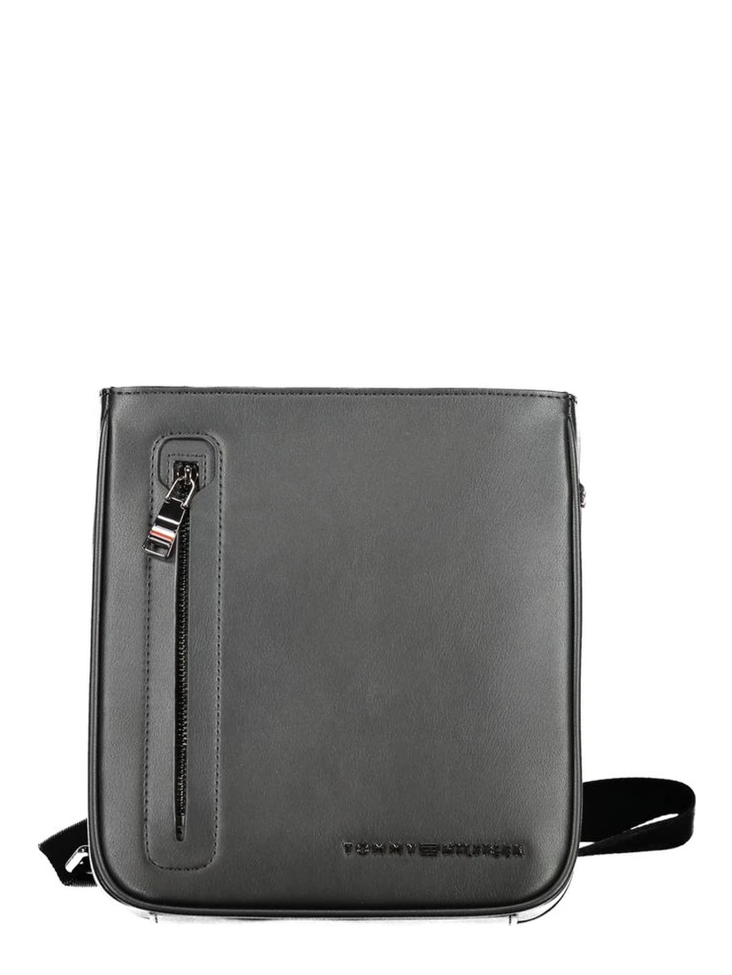 Black Polyethylene Shoulder Bag