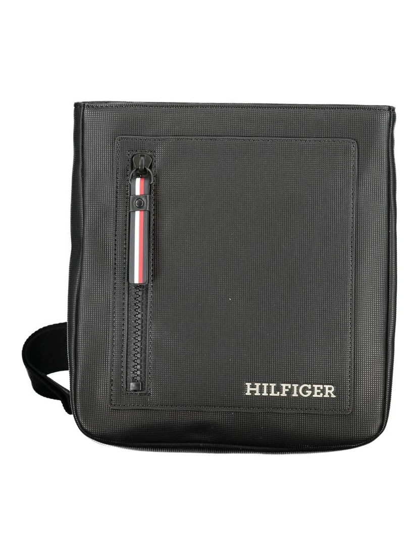 Black Polyethylene Shoulder Bag