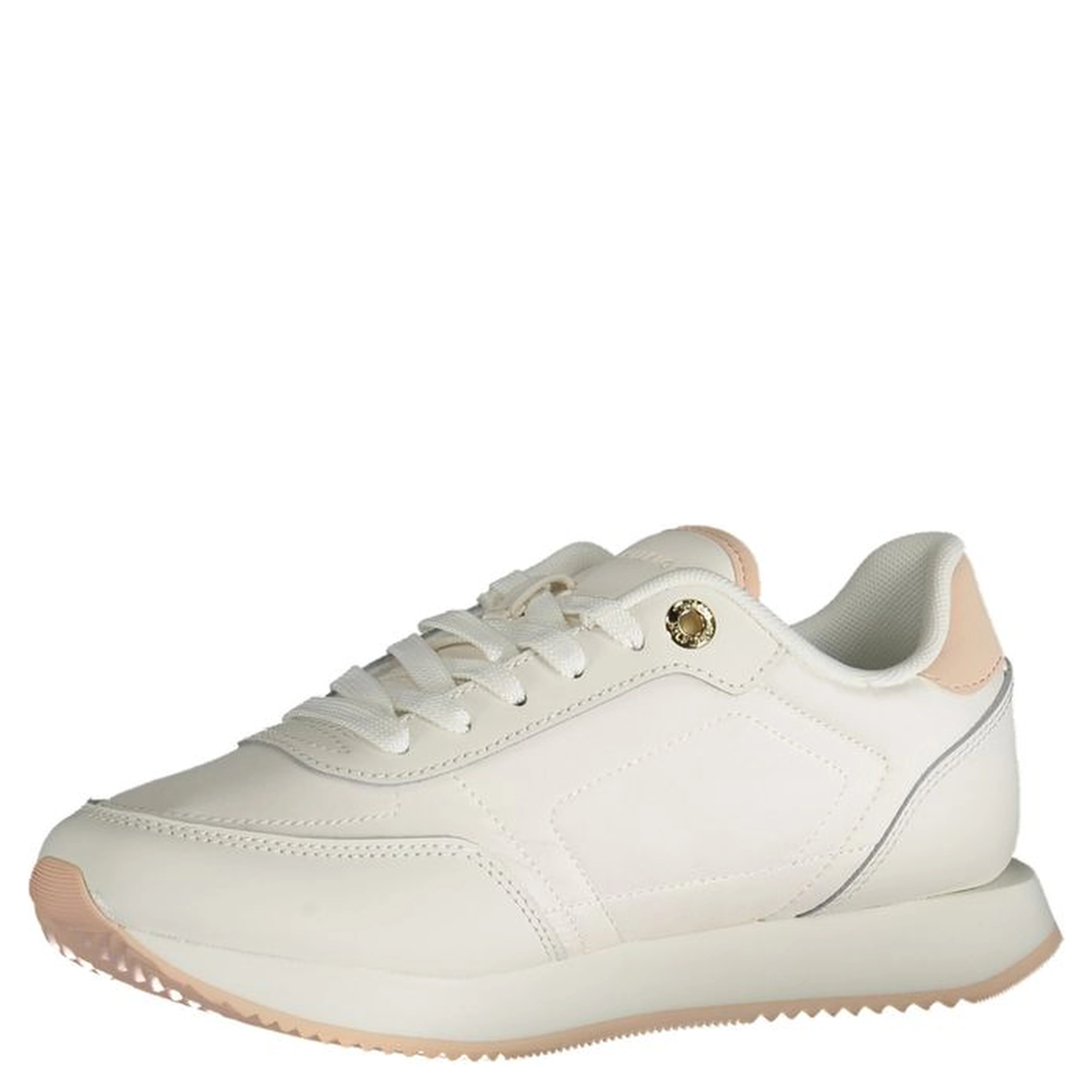 White Polyester Sneaker