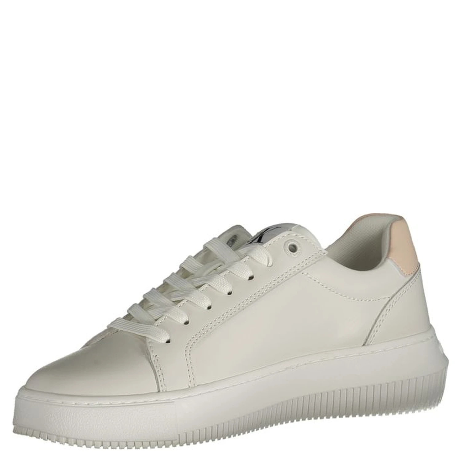 White Polyester Sneaker