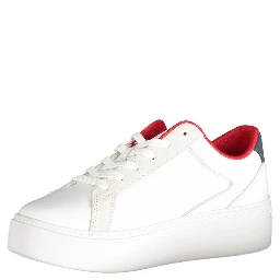 White Polyester Sneaker