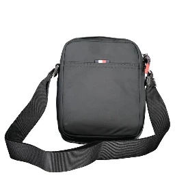 Black Polyester Shoulder Bag