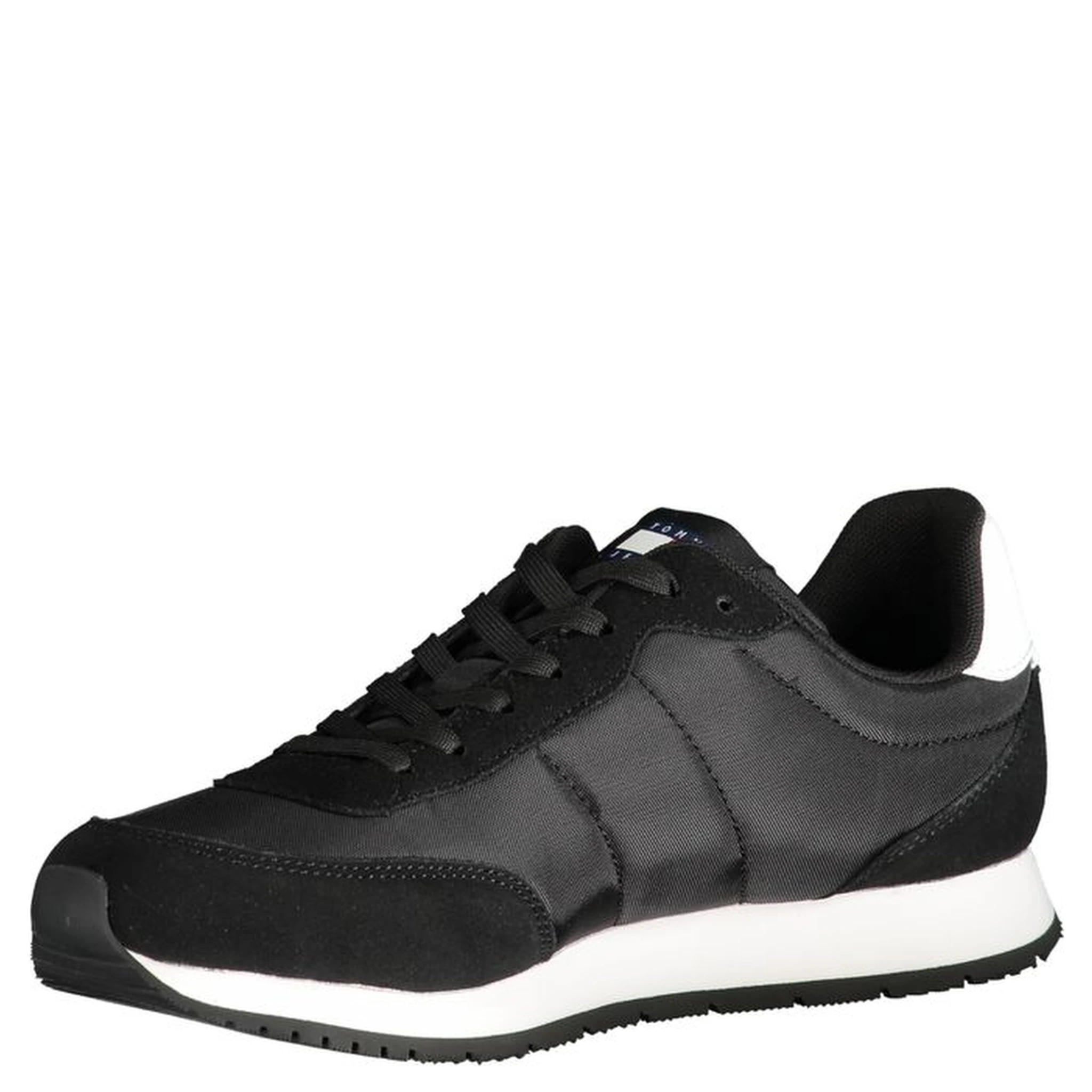 Black Polyester Sneaker