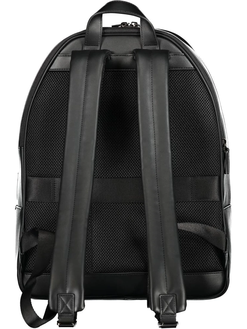 Black Polyester Backpack