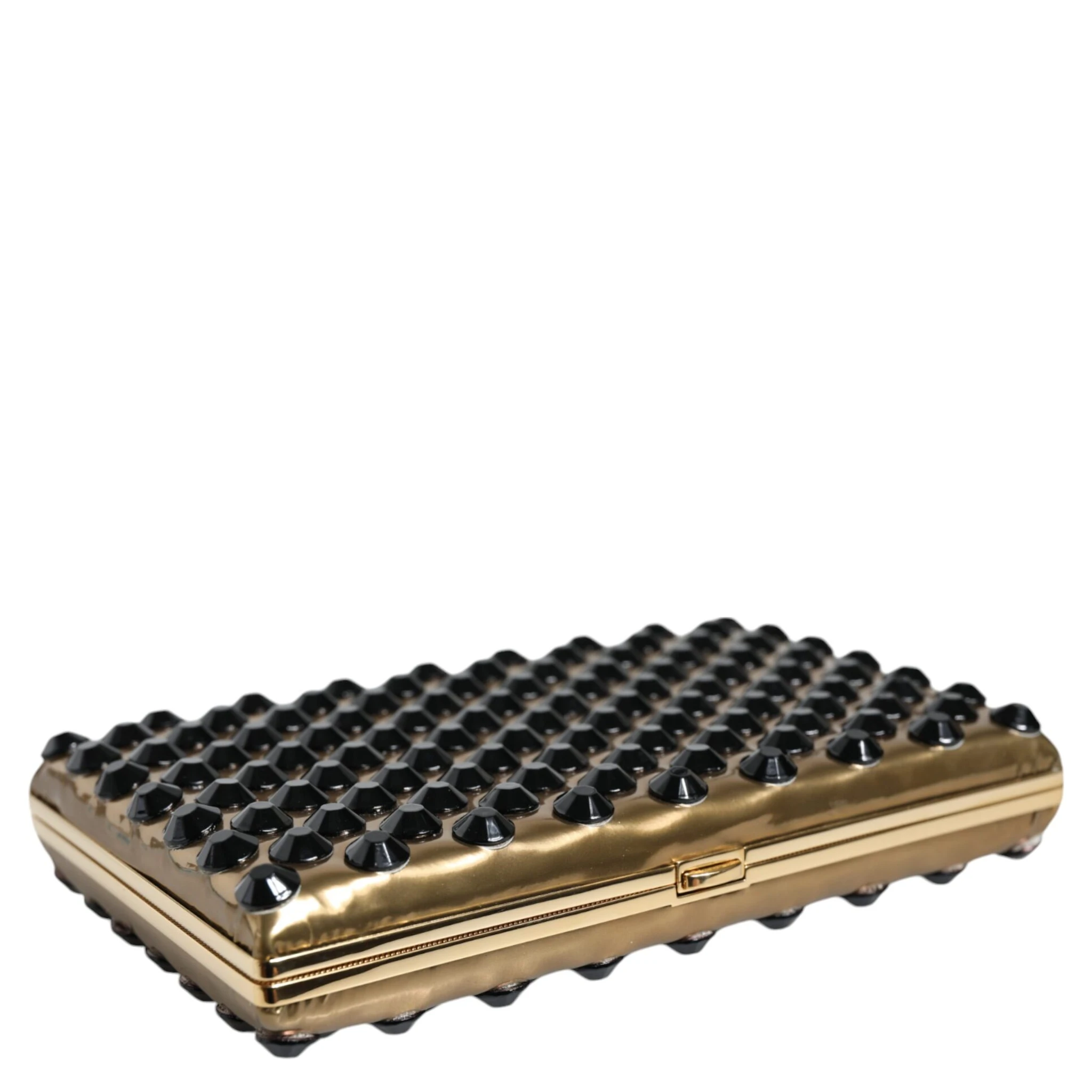 Gold Crystal Bifold Clutch Evening Party Women Purse Bag