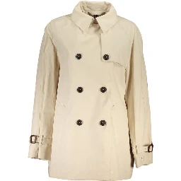 Beige Cotton Jackets & Coat