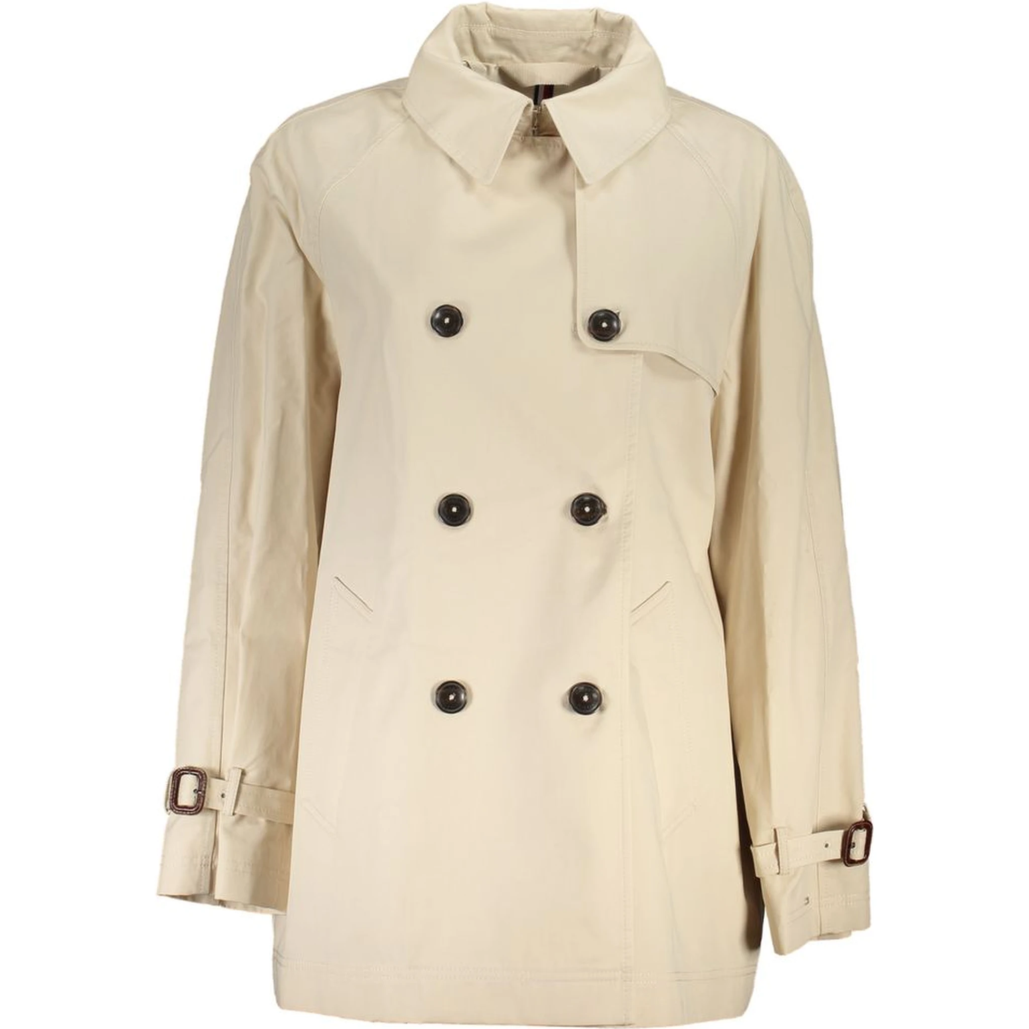 Beige Cotton Jackets & Coat
