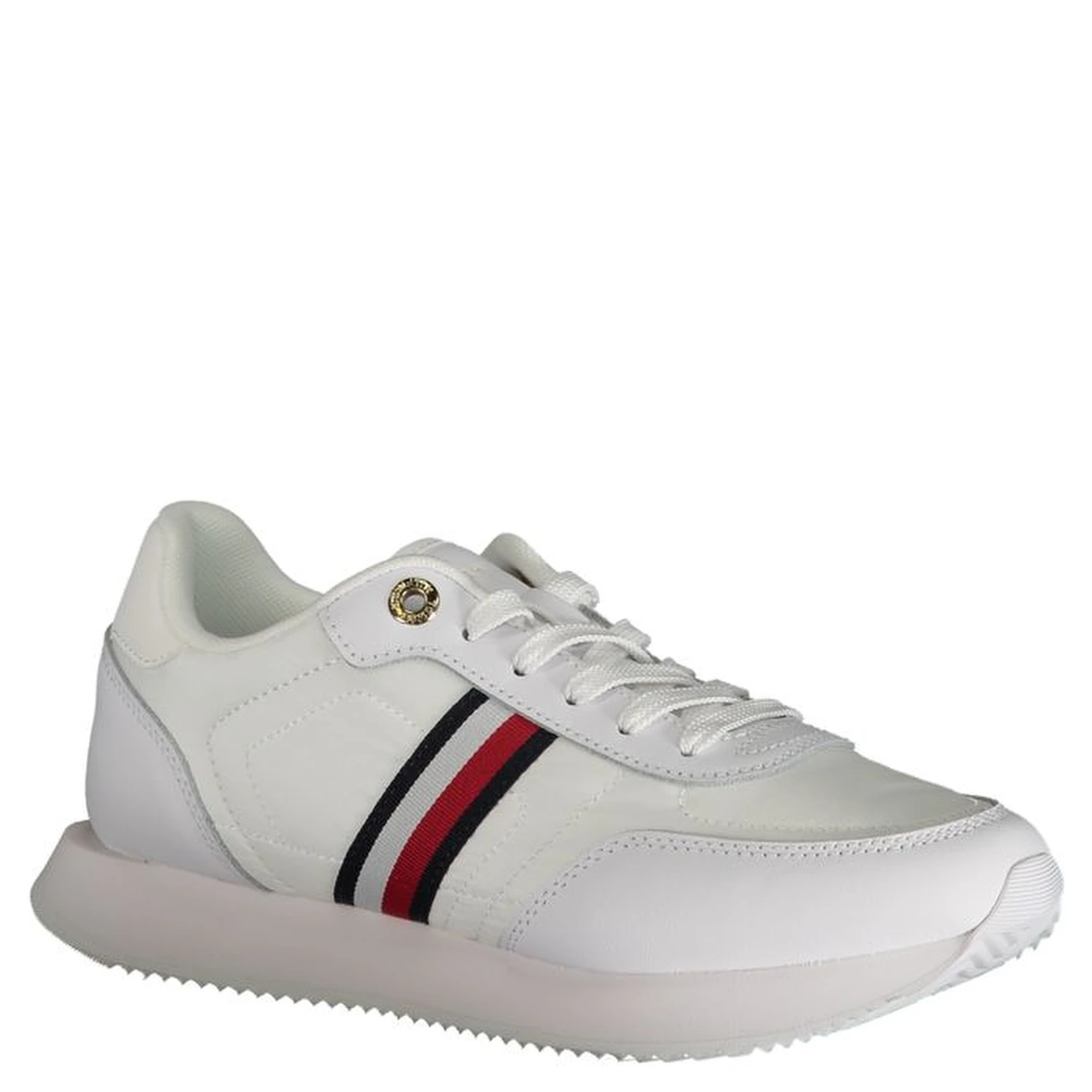 White Polyester Sneaker
