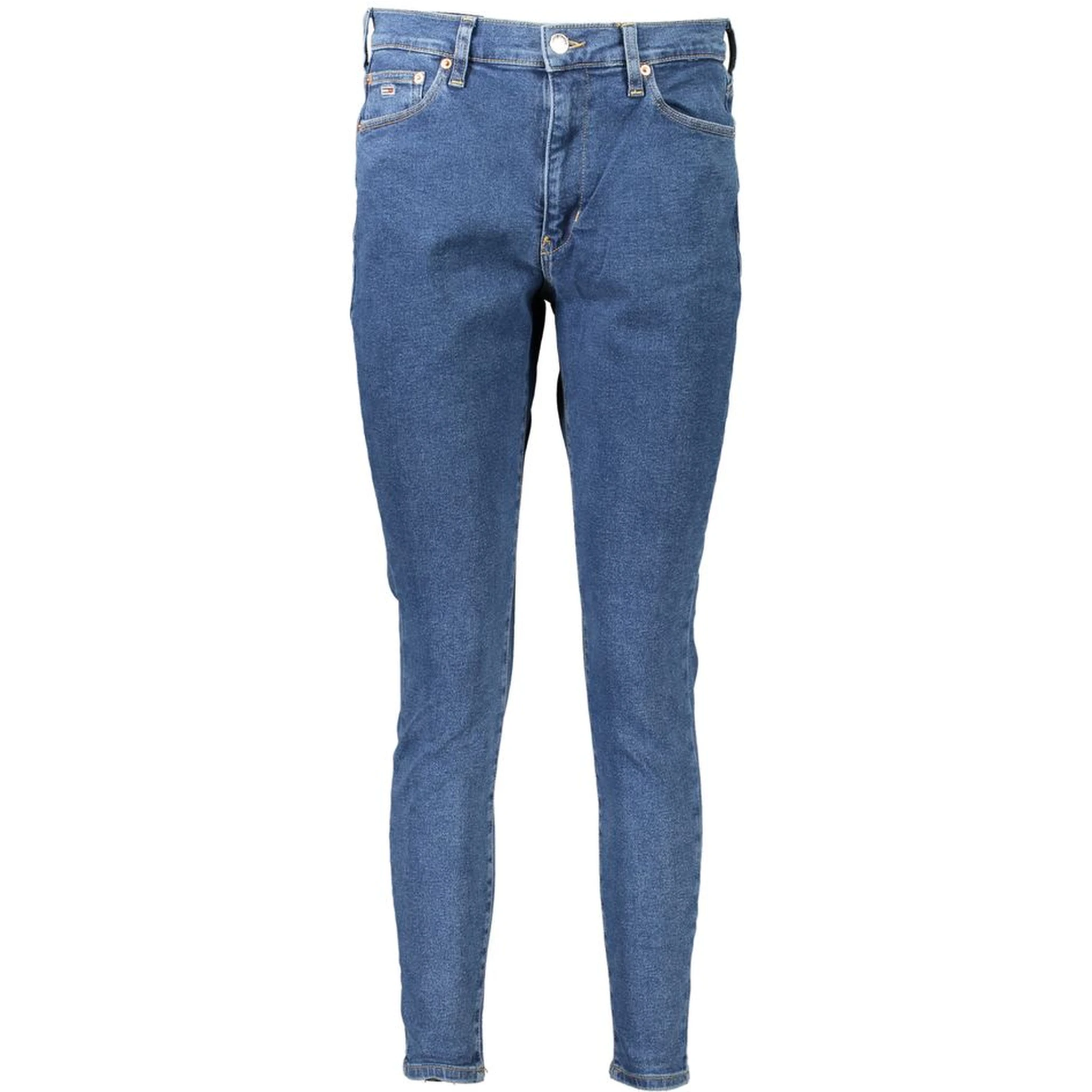 جينز قطني أزرق