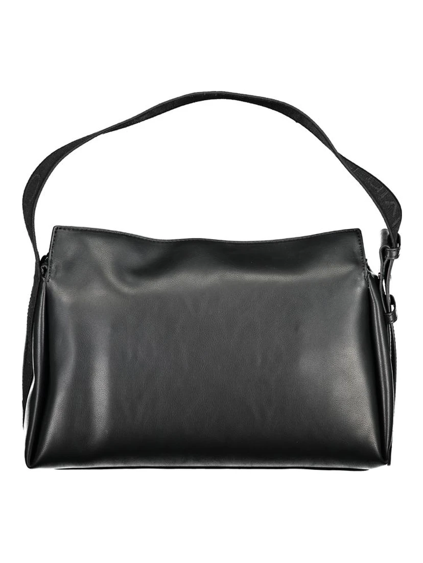 Black Polyester Handbag