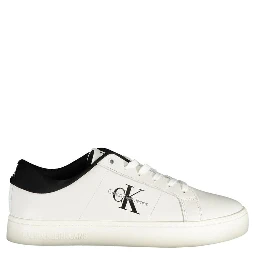 White Polyester Sneaker