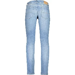 Blue Cotton Jeans Denim