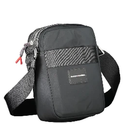Black Polyester Shoulder Bag