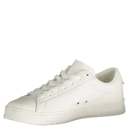 White Polyester Sneaker
