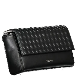 Black Polyester Handbag