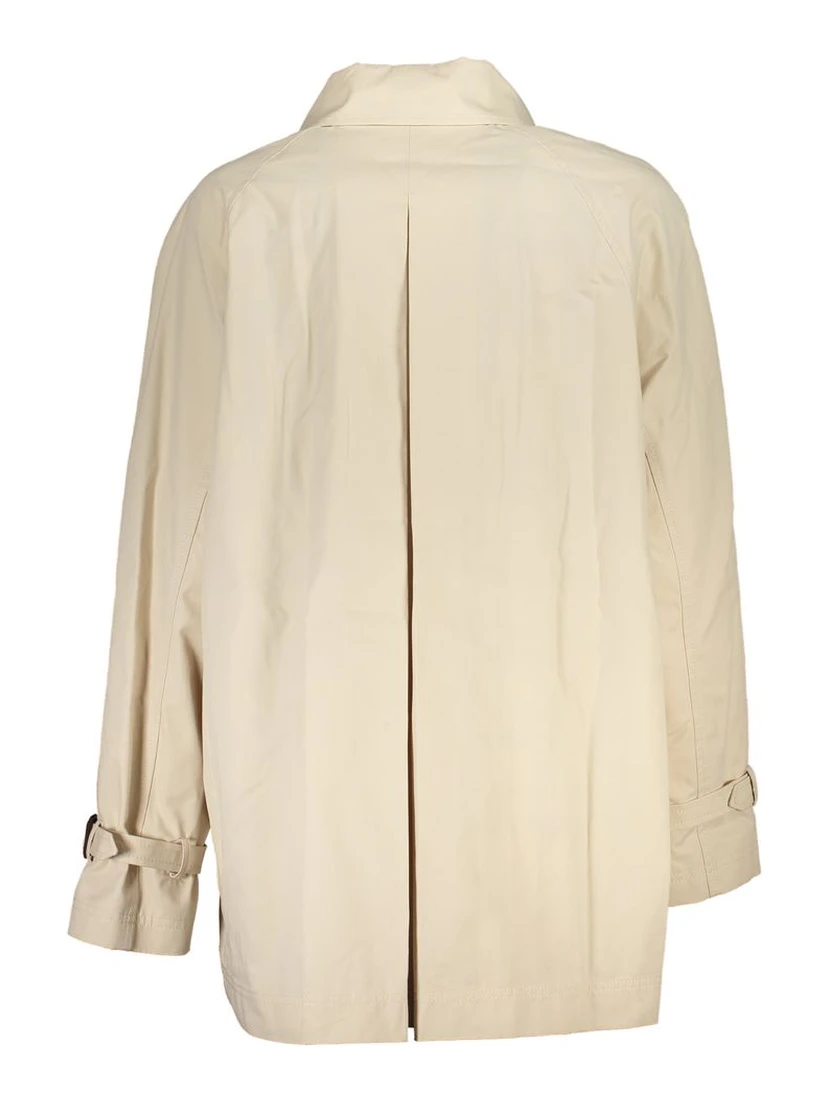 Beige Cotton Jackets & Coat
