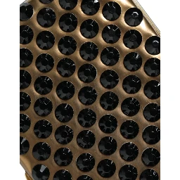 Gold Crystal Bifold Clutch Evening Party Women Purse Bag