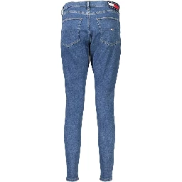 جينز قطني أزرق