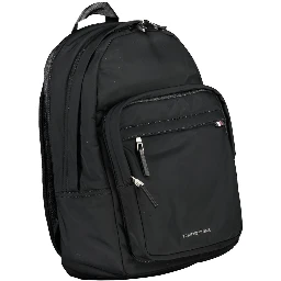 Black Polyester Backpack