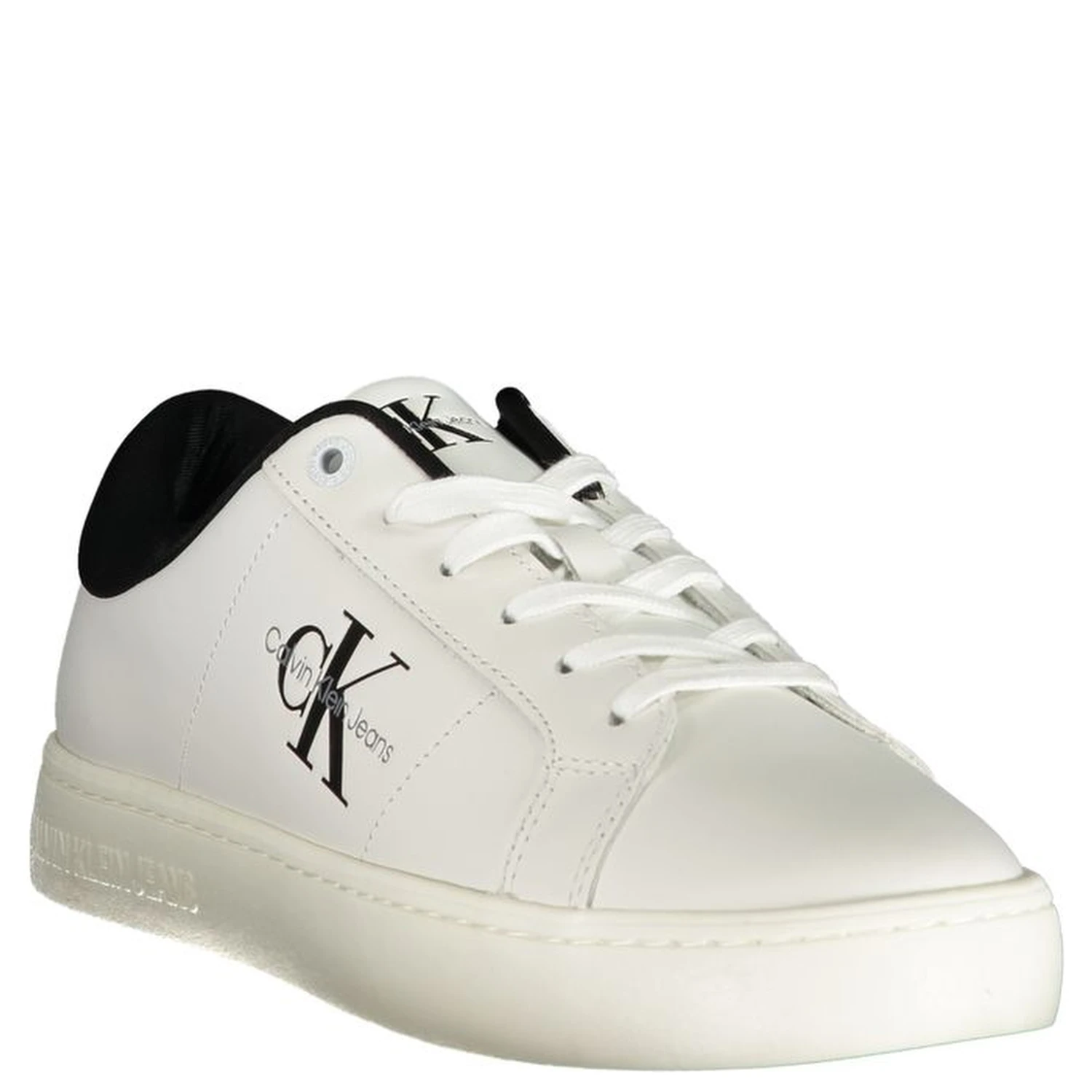 White Polyester Sneaker
