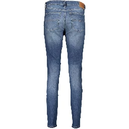 جينز قطني أزرق