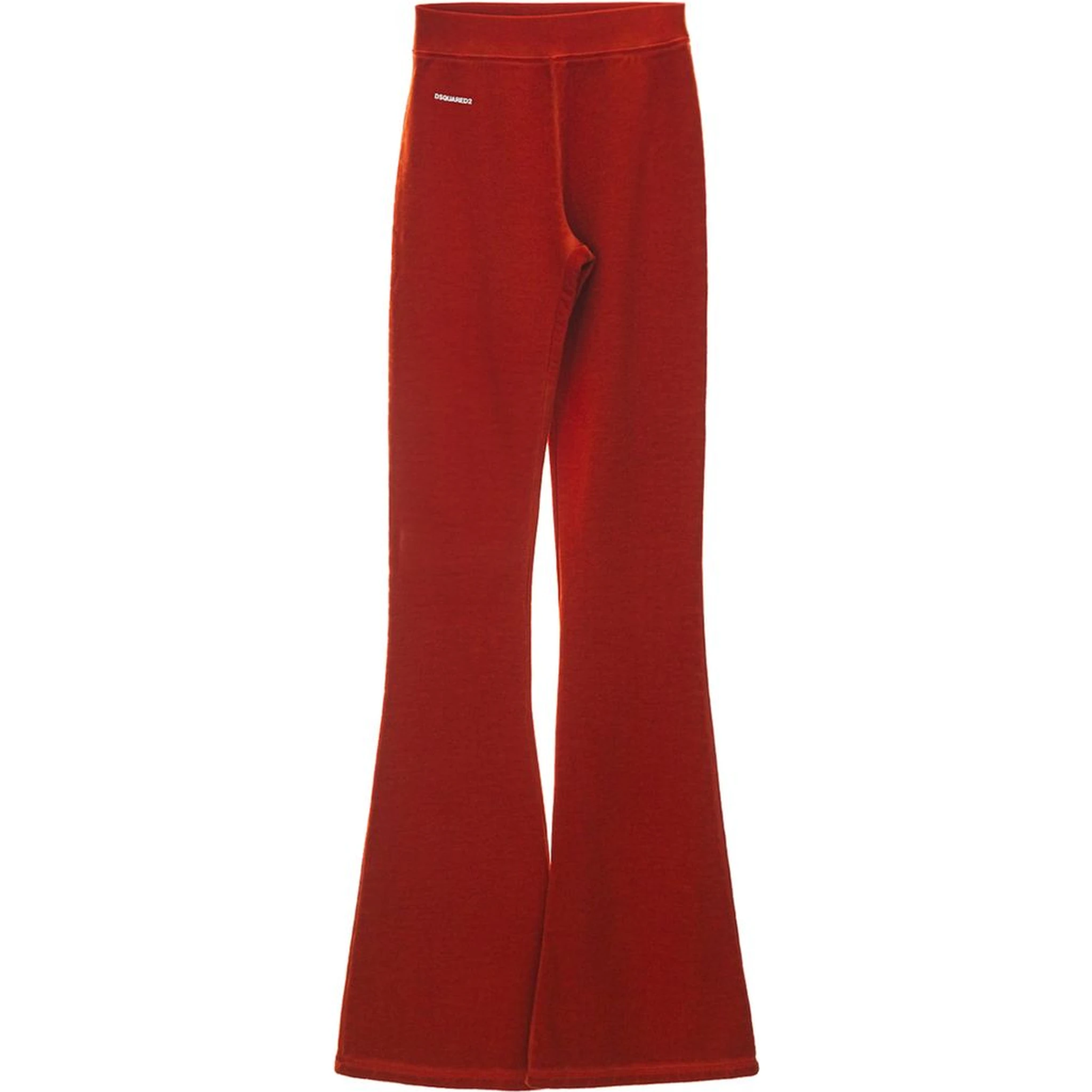 Red Cotton Athletic Pants