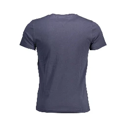 تيشيرت قطني أزرق