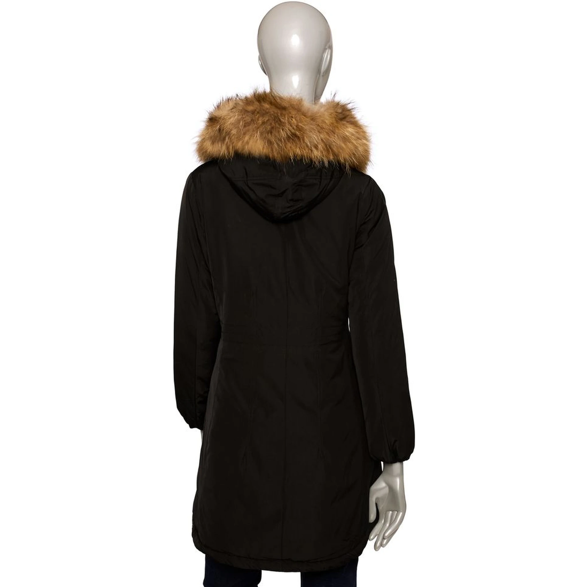 Black Polyester Jackets & Coat