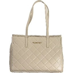 Beige Polyethylene Handbag