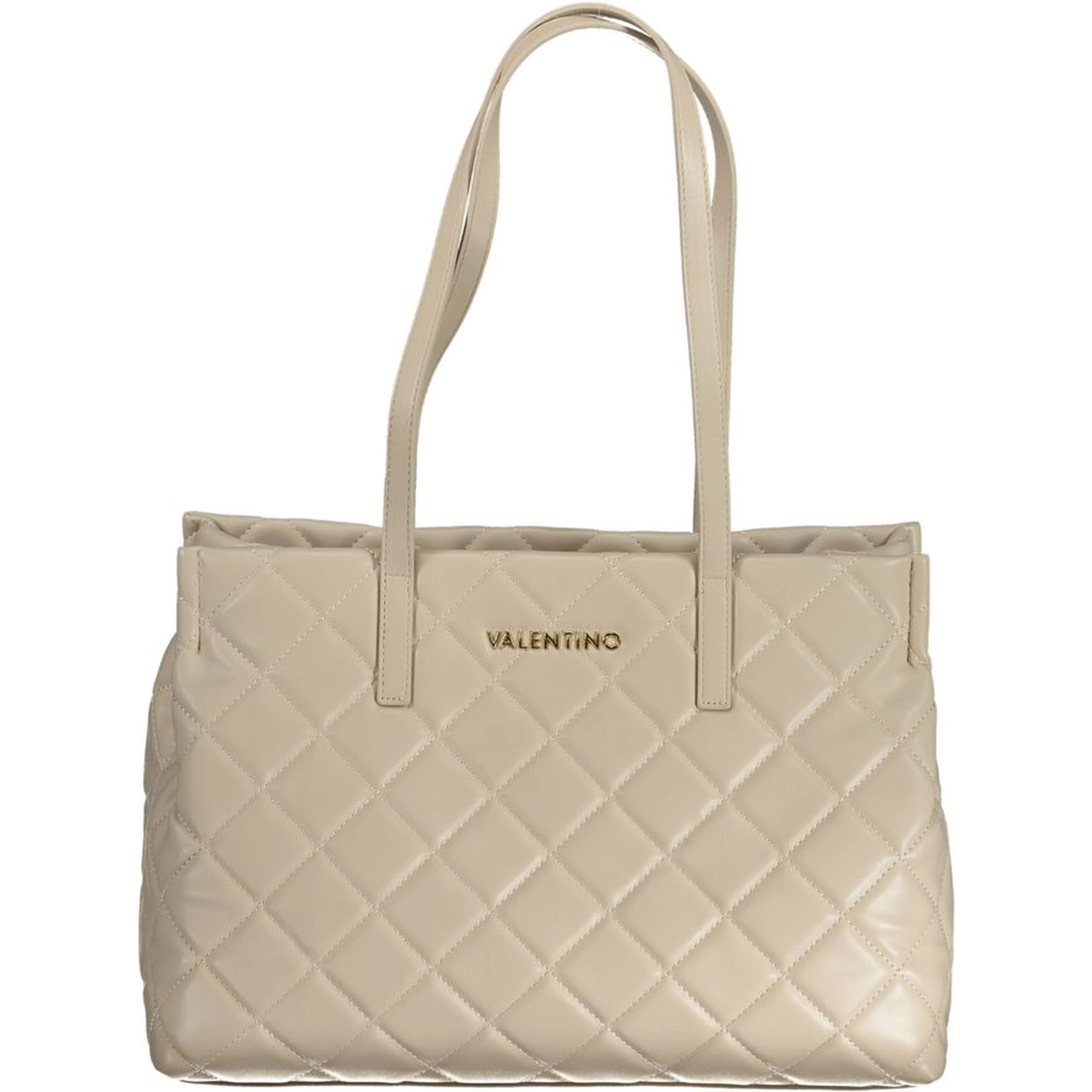 Beige Polyethylene Handbag