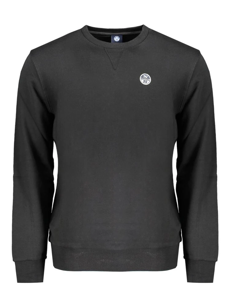 Black Cotton Sweatshirt