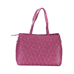 Purple Polyethylene Handbag