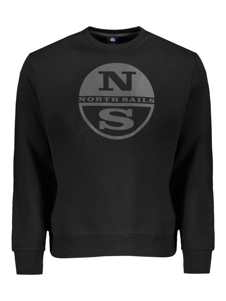 Black Cotton Sweatshirt