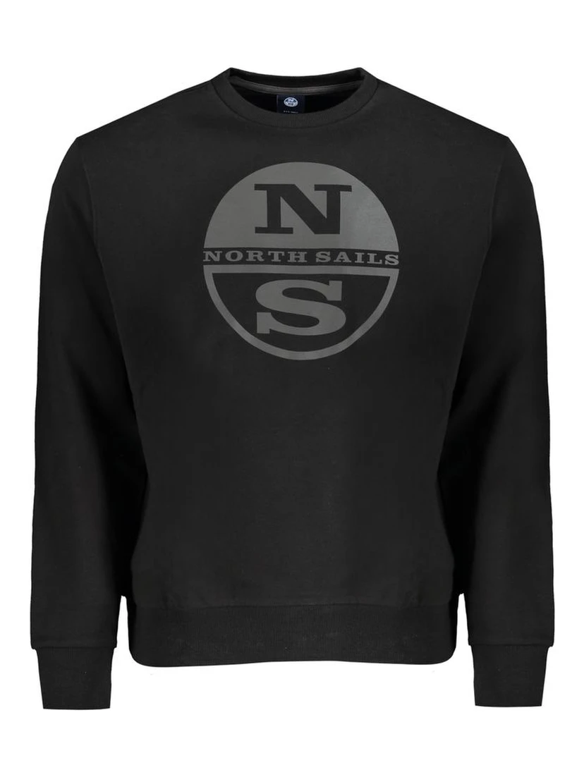 Black Cotton Sweatshirt