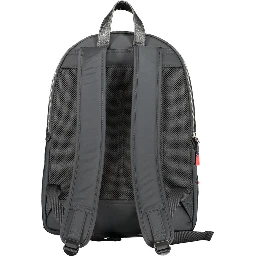 Black Polyester Backpack