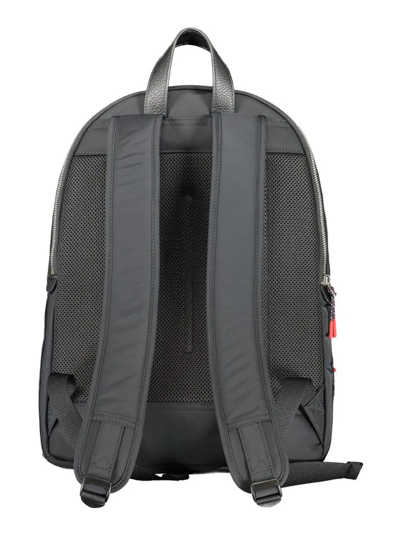 Black Polyester Backpack