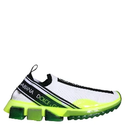 White Yellow Slip On Sorrento Sneakers Shoes