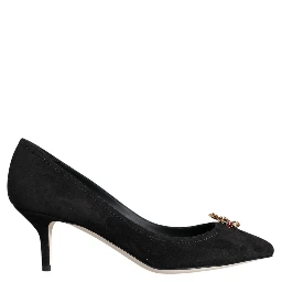 Black Amore Suede Bellucci Heels Pumps Shoes